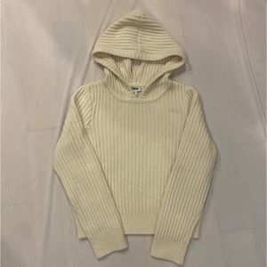 Girls XL knitted hooded sweater